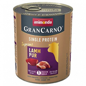 GRANCARNO Single Protein 800 g czysta jagnięcina, puszka dla psów