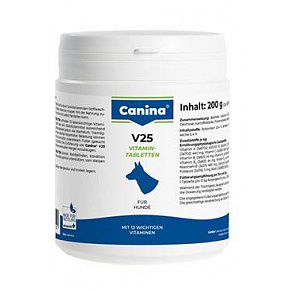 Canina V25 Vitamin Tabs 200g (60tbl) Canina V25 Vitamin Tabs 200g (60tbl)