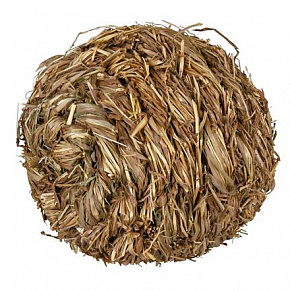 Piłka z dzwoneczkiem z trawy 10 cm Piłka z dzwoneczkiem z trawy 10 cm