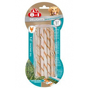 Przysmak 8in1 Dental Delights Twisted Sticks 10szt Przysmak 8in1 Dental Delights Twisted Sticks 10szt