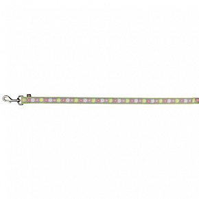 Smycz Modern Art BLOOMS XS-S 1,20 m/15 mm zielona Smycz Modern Art BLOOMS XS-S 1,20 m/15 mm zielona