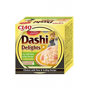 Churu Cat Dashi Delights Kurczak z Tuńczykiem i Przegrzebkami 70g