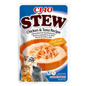 Churu Cat Stew Przepis z Kurczakiem i Tuńczykiem 40g
