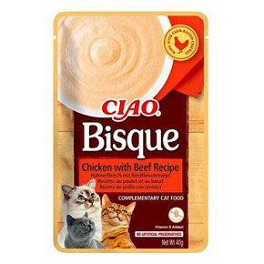 Churu Cat Bisque Kurczak z Wołowiną Przepis 40g Churu Cat Bisque Kurczak z Wołowiną Przepis 40g