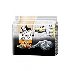 Sheba saszetka Fresh&Fine wybór drobiowy 15x50g Sheba saszetka Fresh&Fine wybór drobiowy 15x50g