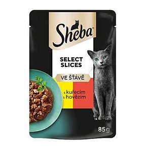Sheba saszetka Select Slices z kurczakiem i wołowiną 85g Sheba saszetka Select Slices z kurczakiem i wołowiną 85g