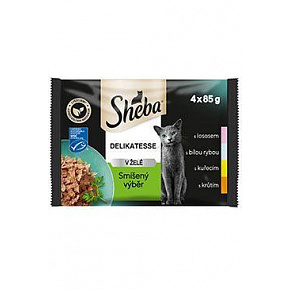 Sheba saszetka Delikatesse mix wybór 4x85g Sheba saszetka Delikatesse mix wybór 4x85g