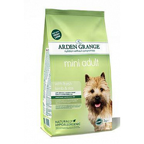 Arden Grange Dog Adult Mini z świeżą jagnięciną i ryżem 2kg Arden Grange Dog Adult Mini z świeżą jagnięciną i ryżem 2kg