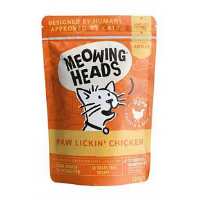 MEOWING HEADS Paw Lickin’ Chicken saszetka 100g