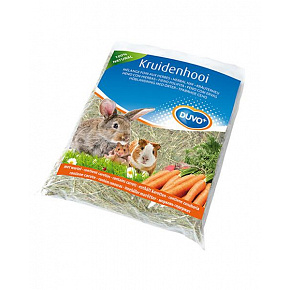 Siano DUVO+ ziołowe z marchewką dla królików i gryzoni 500 g Siano DUVO+ ziołowe z marchewką dla królików i gryzoni 500 g