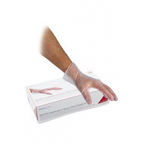 Rękawice nest.wyż.KRUTEX Vinyl rozmiar.L/100 sztuk bez pudru