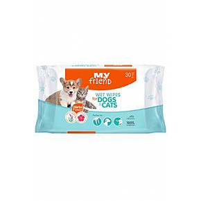 Chusteczki nawilżane MY FRIEND uniwersalne 30 szt. Chusteczki nawilżane MY FRIEND uniwersalne 30 szt.