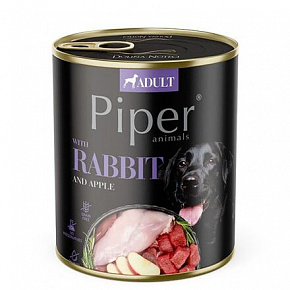 NEW PIPER z królikiem i jabłkiem, konserwa dla psów 800 g