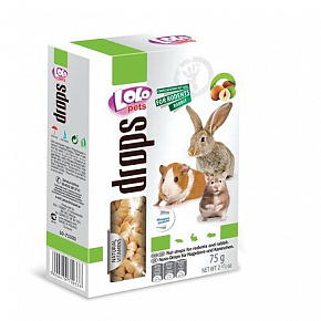 LOLO dropsy orzechowe dla gryzoni 75 g LOLO dropsy orzechowe dla gryzoni 75 g