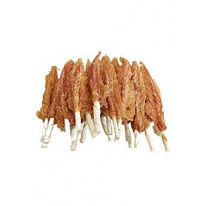 Przysmak Filety z kurczaka na patyku z bawolej skóry 18cm 500g