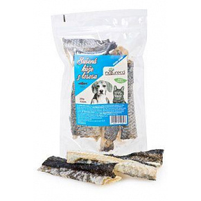 NATURECA przysmak Suszona skóra z łososia 50g NATURECA przysmak Suszona skóra z łososia 50g