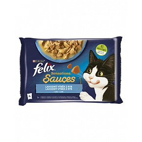 Nestlé FELIX Sensations cat Multipack dorsz&sardynka saszetka 4x85 g Nestlé FELIX Sensations cat Multipack dorsz&sardynka saszetka 4x85 g