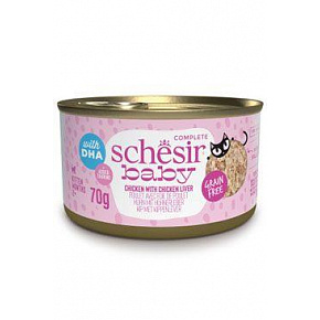 Schesir Cat konserwa. Kitten Wholefood kurczak/wątróbka 70g