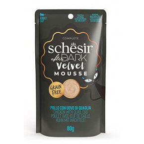 Schesir Cat saszetka After Dark Velv.Mus z kurczaka/jajka 80g