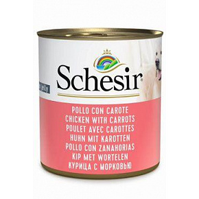 Schesir Dog konserwa. Dorosły kurczak/marchew 285g Schesir Dog konserwa. Dorosły kurczak/marchew 285g