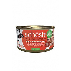 Schesir Cat konserwa. Dorosły tuńczyk/krewetka 85g