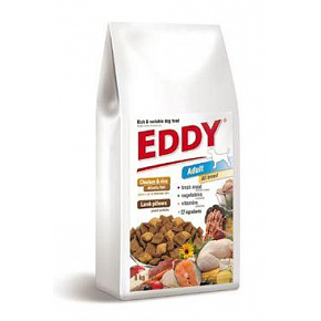 EDDY Adult All Breed poduszki z kurczaka z jagnięciną 8kg EDDY Adult All Breed poduszki z kurczaka z jagnięciną 8kg