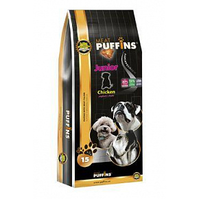 Puffins Dog Junior Kurczak 15kg