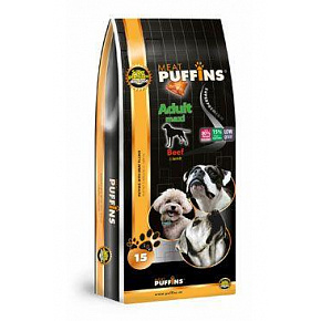 Puffins Dog Adult Maxi Wołowina 15kg