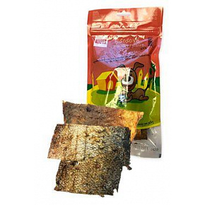 Przysmak suszony MAPES placuszki z łososia 100g Przysmak suszony MAPES placuszki z łososia 100g