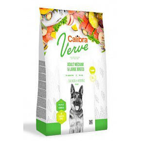 Calibra Dog Verve GF Adult M&L Łosoś&Śledź 12kg