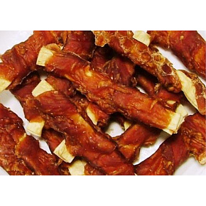 Przysmak Salač Plaster z dorsza owinięty kaczym mięsem 1 kg Przysmak Salač Plaster z dorsza owinięty kaczym mięsem 1 kg