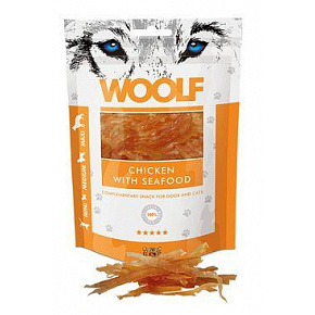 WOOLF Classic poch. Kurczak z owocami morza 100g