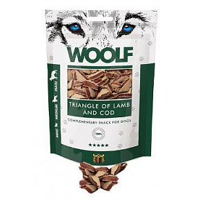 WOOLF Classic poch. Trójkąt z jagnięciny i dorsza 100g WOOLF Classic poch. Trójkąt z jagnięciny i dorsza 100g
