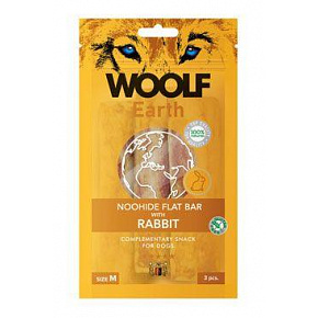 WOOLF Earth poch. NooHide M Flat Bar Rabbit 90g WOOLF Earth poch. NooHide M Flat Bar Rabbit 90g