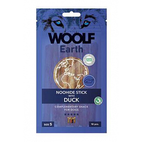 WOOLF Earth poch. NooHide S Sticks z kaczką 90g WOOLF Earth poch. NooHide S Sticks z kaczką 90g