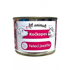 All Animals kotopies konserw. Języczki cielęce 200g