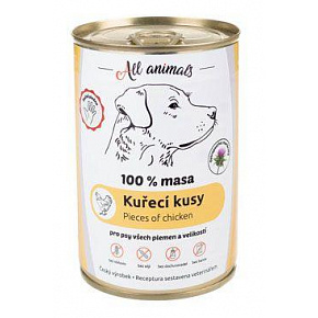 All Animals DOG konserwa. Kawałki kurczaka 400g