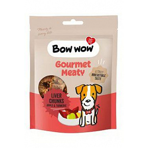 Bow wow poch. Masíčka s játry,jablkem a kurkumou 60g Bow wow poch. Masíčka s játry,jablkem a kurkumou 60g
