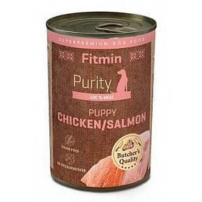 Fitmin Purity dog konserwy. Puppy Salmon&Chicken 400g