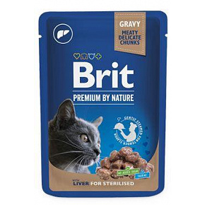 Brit Premium Cat saszetka Wątróbka dla Sterylizowanych 100g Brit Premium Cat saszetka Wątróbka dla Sterylizowanych 100g