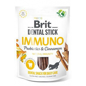 Brit Dog Dental Stick Immuno Probiotics&Cinnamon 7szt Brit Dog Dental Stick Immuno Probiotics&Cinnamon 7szt