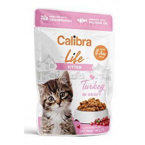 Calibra Cat Life saszetka Kitten Turkey in gravy 85g