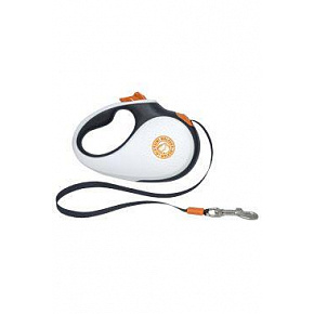 Smycz automatyczna 12kg/3m czarno-biało/pomarańczowa Kiwi Smycz automatyczna 12kg/3m czarno-biało/pomarańczowa Kiwi