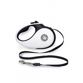 Smycz automatyczna 12kg/3m czarno-biała Kiwi Smycz automatyczna 12kg/3m czarno-biała Kiwi