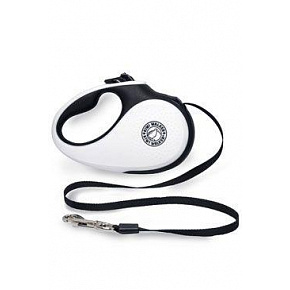 Smycz automatyczna 15kg/5m czarno-biała Kiwi