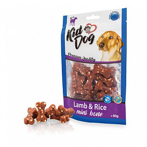 KIDDOG jagnięcina z ryżem MINI kosteczki 80 g KIDDOG jagnięcina z ryżem MINI kosteczki 80 g