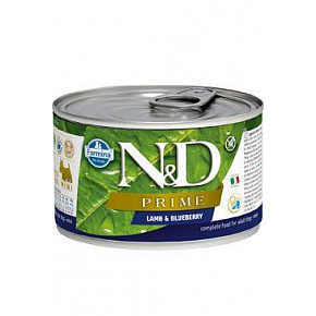 N&D DOG PRIME Adult Lamb & Blueberry Mini 140g N&D DOG PRIME Adult Lamb & Blueberry Mini 140g