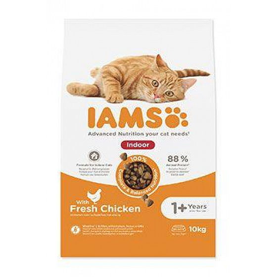 Iams Cat Adult Indoor Chicken 10kg