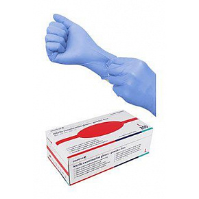 Rękawice nest.wyż.CVET nitrylowe L/200szt. niebieskie