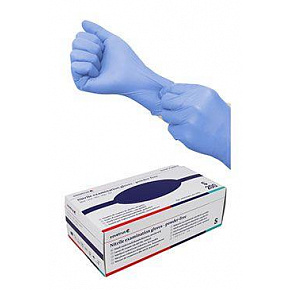 Rękawice nest.wyż.CVET nitrylowe S/200szt. niebieskie